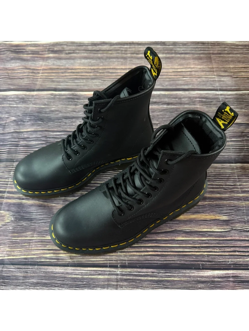 Dr. Martens 1460 SR Steel Toe Work Boots Black US Men’s 8 Safety Shoe New